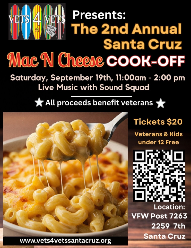 2nd Santa Cruz Veteran Mac & Cheese Cook-Off